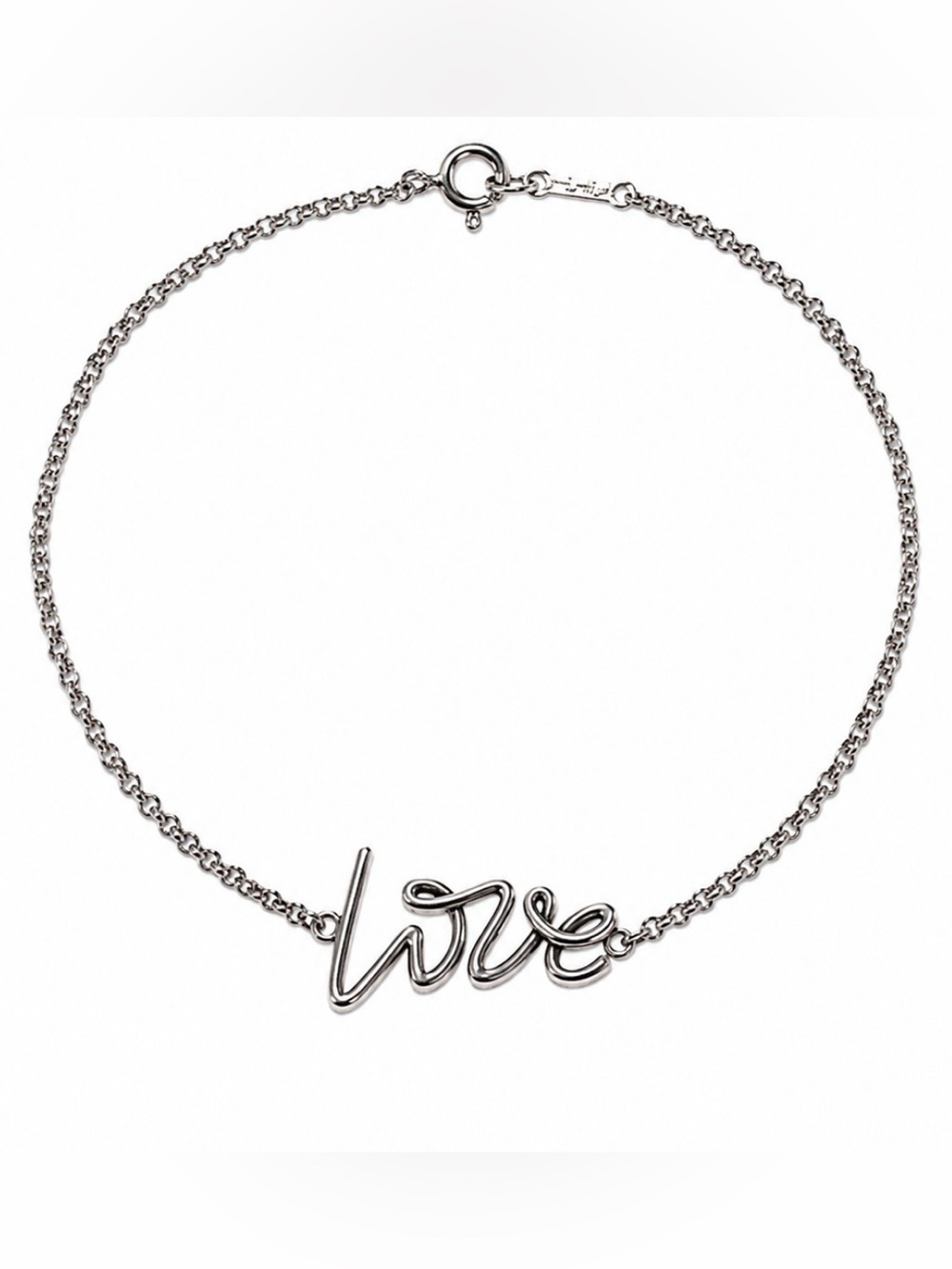 Tiffany & Co Paloma’s Graffiti Love Bracelet Sterling Silver 925
